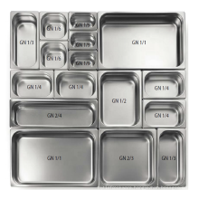 Promotion Hotel Restaurant Kitchen Stainless Steel Food Pan Storage GN Pan Food Containers